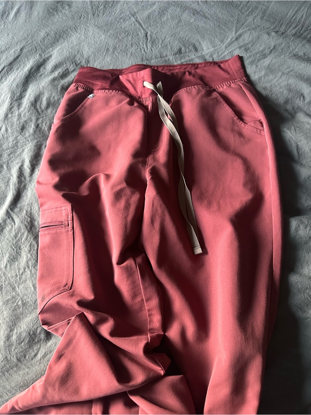 women's Dark Cherry Zamora™ High Waisted - Jogger Scrub Pants
